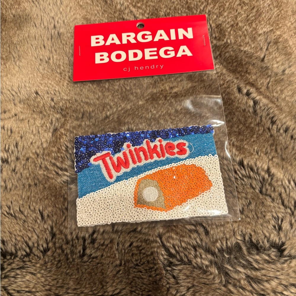 CJ Hendry Bargain Bodega Twinkies Sequin Iron On Patch